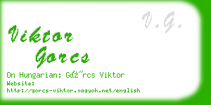 viktor gorcs business card